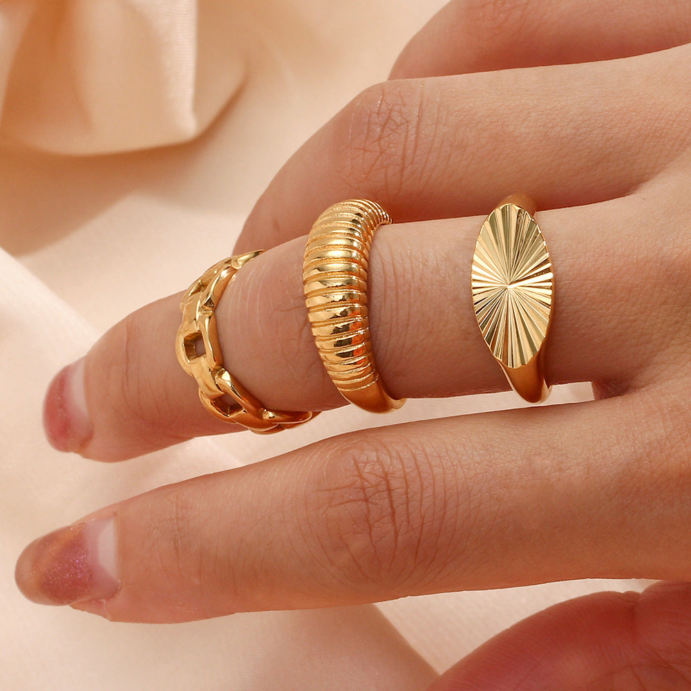 Joyería de anillo de moda Sunshine para mujer