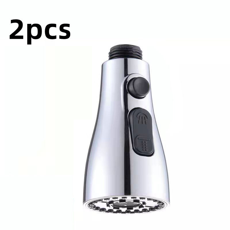 Pulvérisateur de robinet sous pression universel anti-éclaboussures robinet d'eau rotatif à 360 degrés adaptateur de buse de robinet d'économie d'eau à trois décrochages