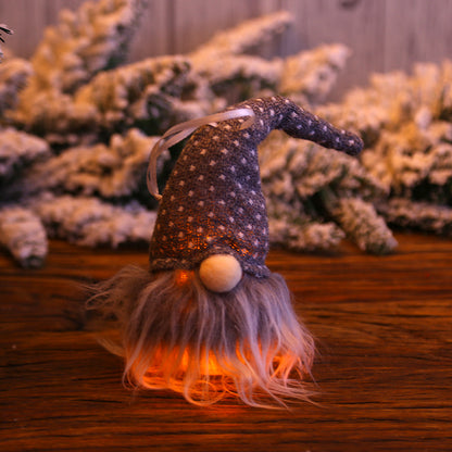 Navidad Forester Gnome LED muñeca luz árbol decoración colgante colgante