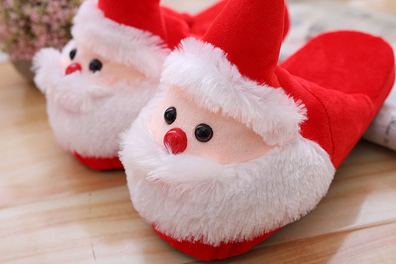 Papá Noel Zapatos de algodón Zapatillas Peluche Juguete Regalo Invierno