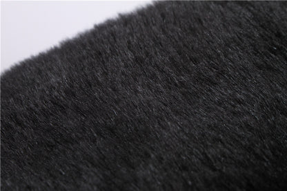 Retro Air Force Fur Leather Locomotive Fur Collar