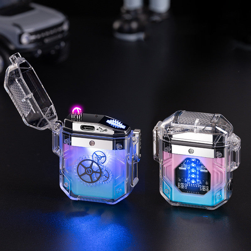 Briquet d'éclairage de coquille transparente simple de mode de ménage