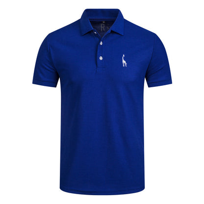 Men's deer embroidered POLO shirts