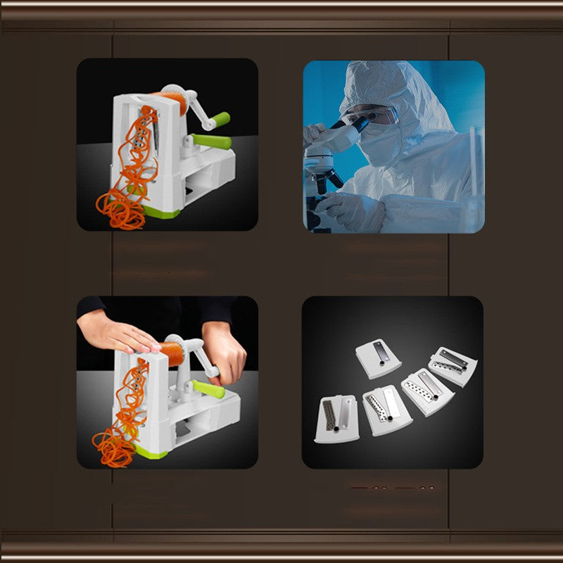 Coupe-légumes multifonctionnel à commande manuelle de cuisine coupe-légumes manuel pratique résistant à la rouille pour la maison