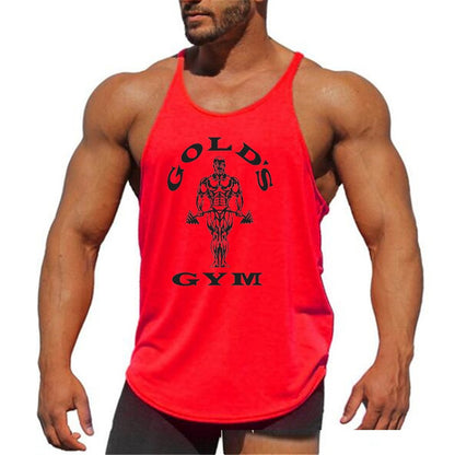 Gym Vest Fitness Men's Circular Lower Hem Spaghetti Strap I-shaped Vest