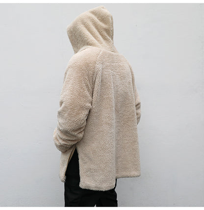 Chaqueta con capucha de sherpa