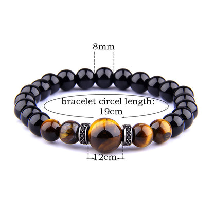 Natural Stone Bracelets Tiger Eye Beads Bracelet for Men