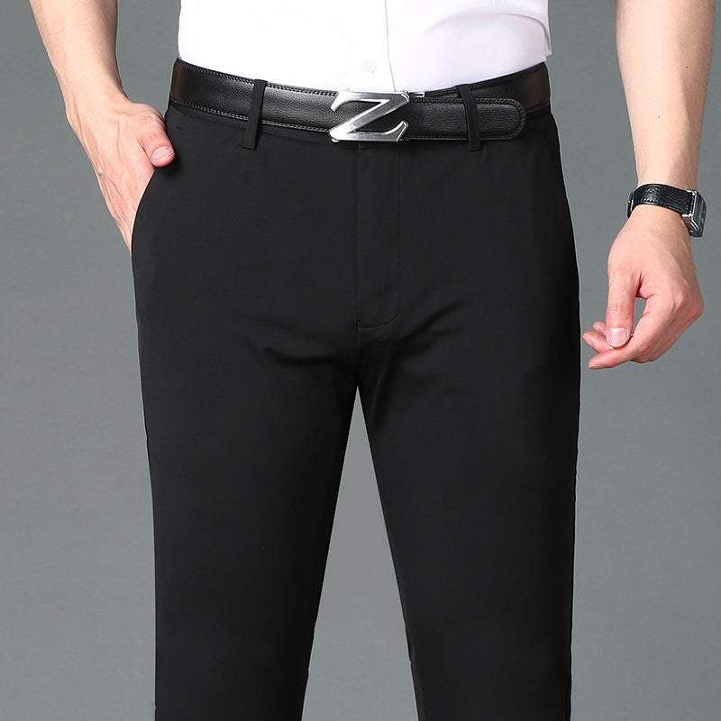 Pantalones Casuales De Moda Verano Seda De Hielo Hombres