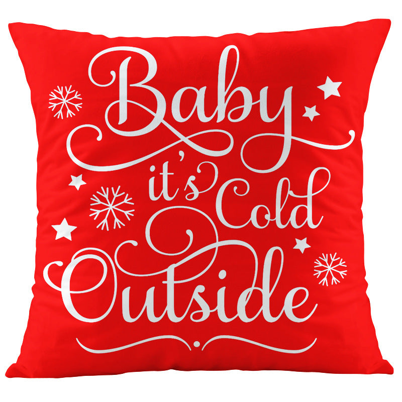 Digital printing Christmas pillowcase