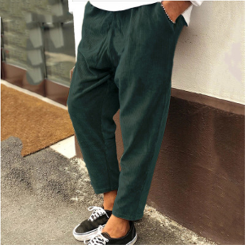 Pantalones de pana de invierno para hombre, ropa de calle,