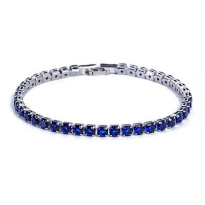 Simple Gang Drill Zircon Bracelet