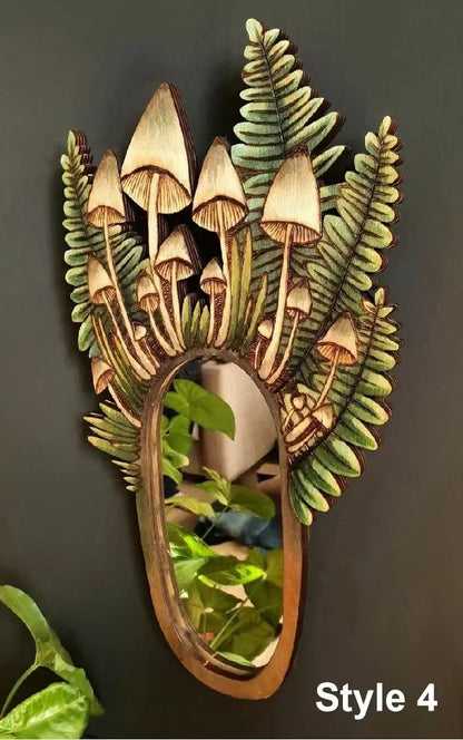 Mushroom Forest Mirror Home Garden Decoration