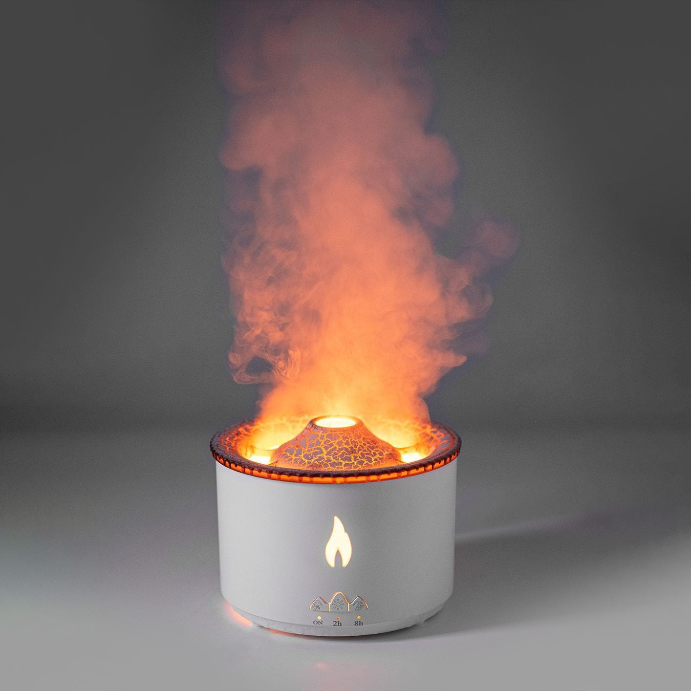 Nouveau humidificateur d'huile essentielle à ultrasons créatif diffuseur d'humidificateur de flamme d'air de méduse de pulvérisation de Machine d'aromathérapie de volcan