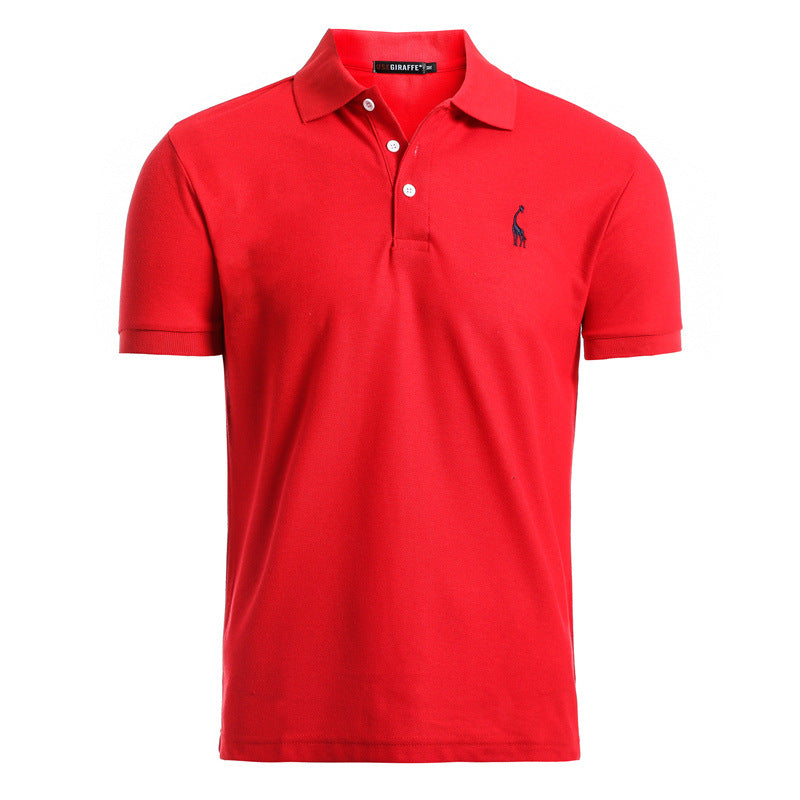 Men's deer embroidered POLO shirts