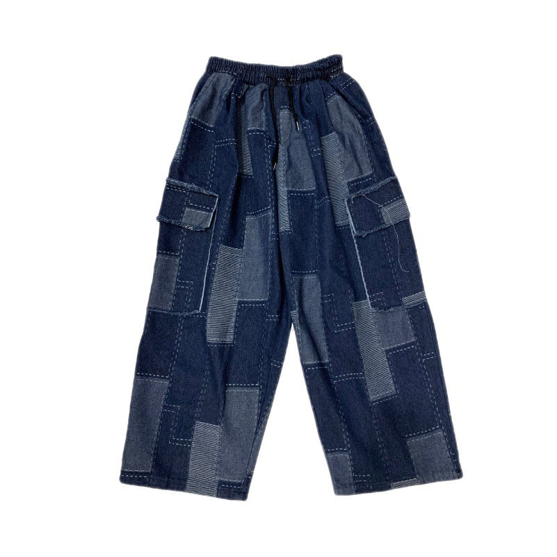 Pantalones vaqueros vintage de pierna ancha pantalones sueltos tipo ciudad para mujer