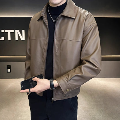 Slim-fit Trendy High-grade Pu Shuai Motorcycle