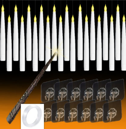 Halloween Floating LED Candles With Magic Wand