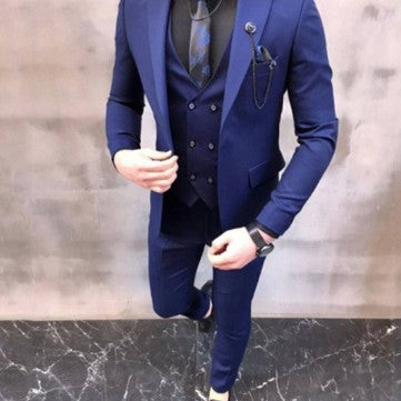 Traje de padrino de novio para hombre de tres piezas