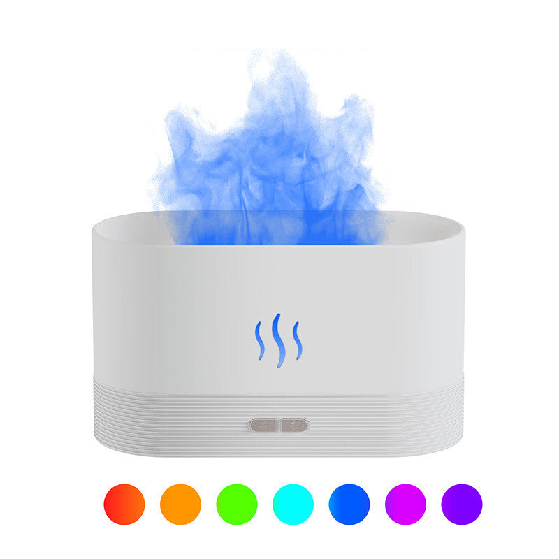 Diffuseur d'arômes avec humidificateur à brouillard léger à flamme Diffuseur d'aromathérapie avec protection automatique sans eau pour spa, bureau de yoga à domicile