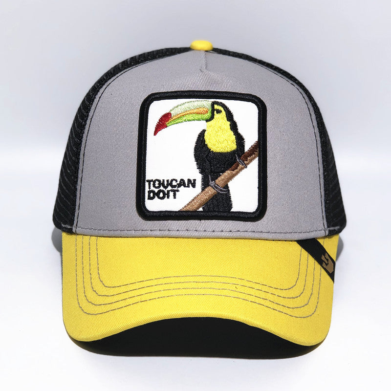 Toucan embroidered baseball cap animal