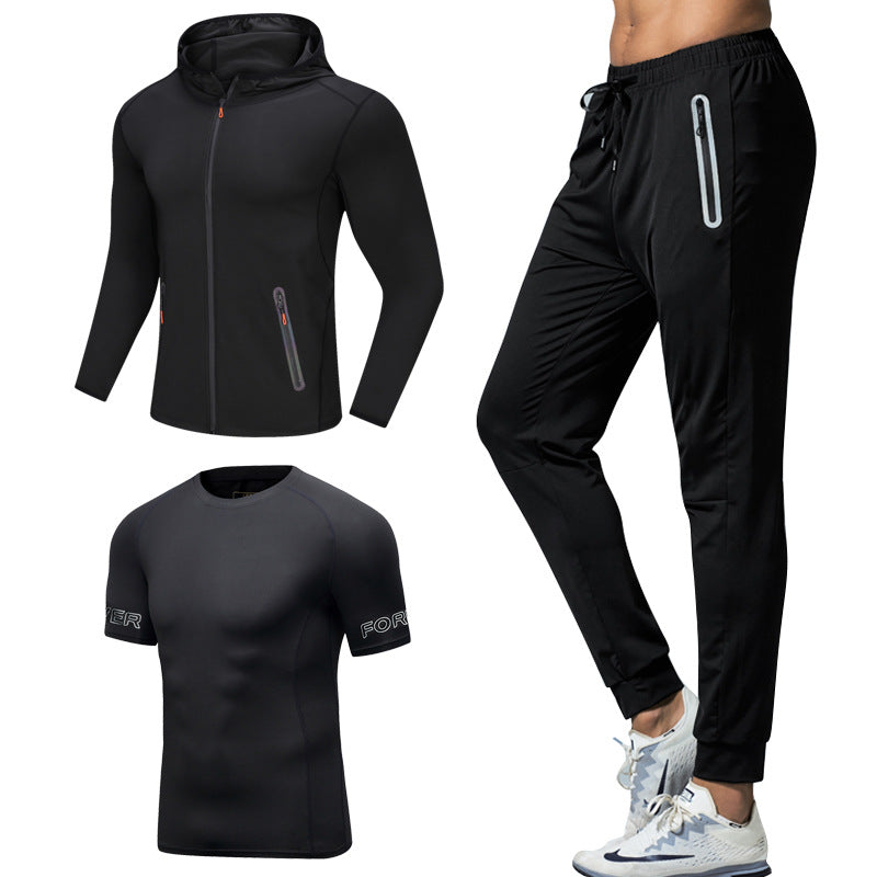 Men's Sportswear Gym Fitness Three Piece Set