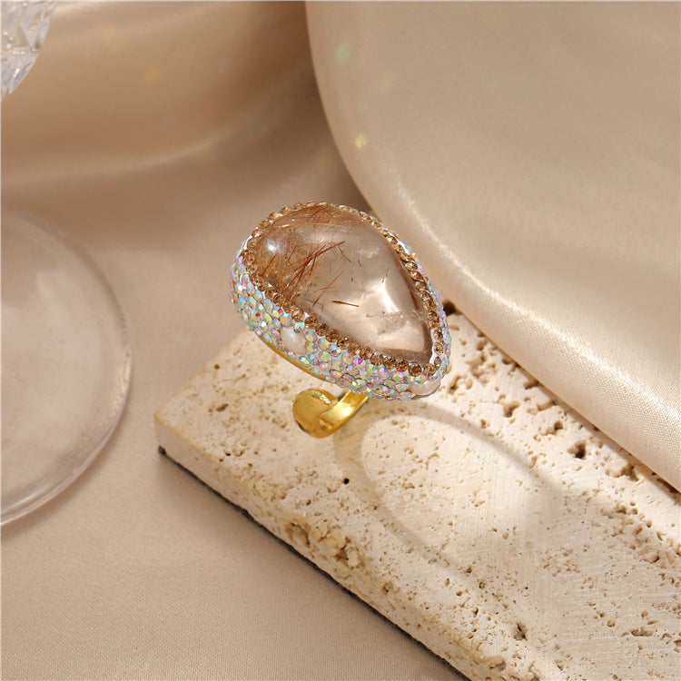 Retro Baroque Natural Pearl Ring