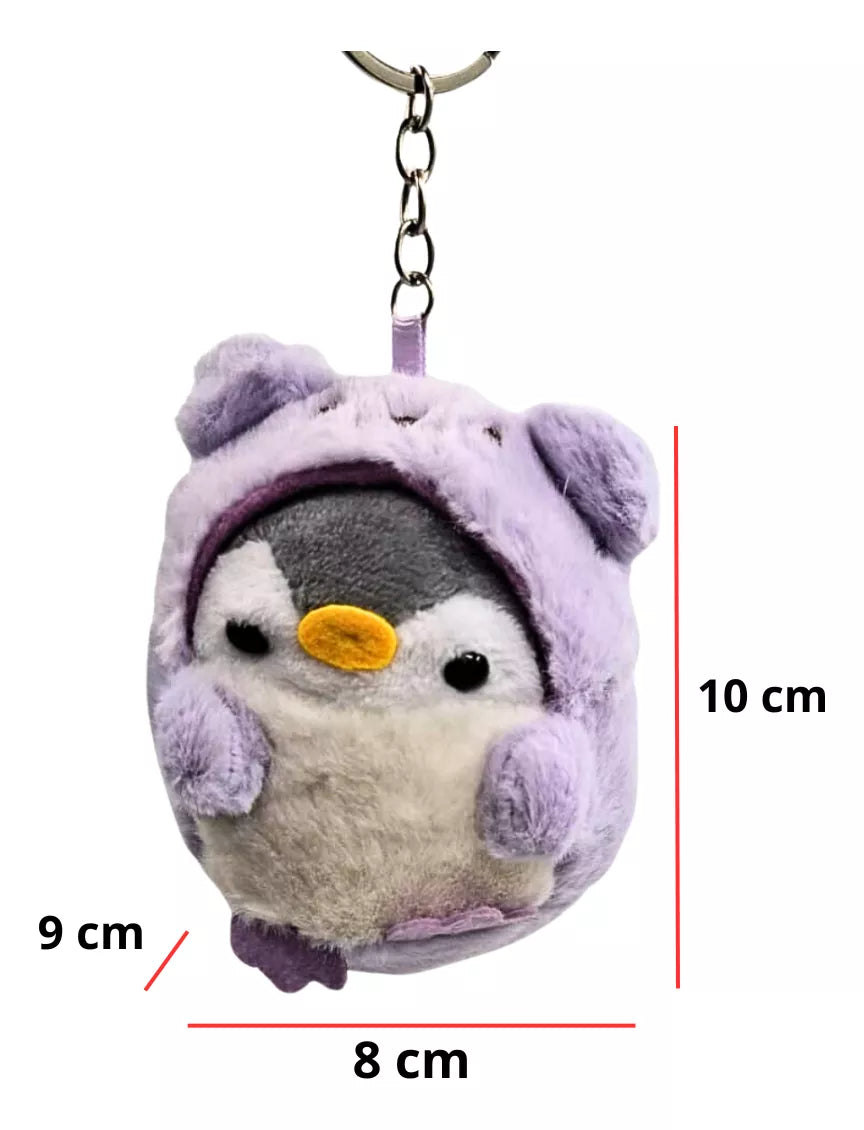 3 PIEZAS LLAVEROS JUGUETE DE PELUCHE DE PINGÜINO