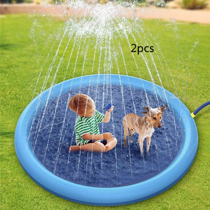 Slip Splash Pad For Kids And Pet Dog Pool Summer