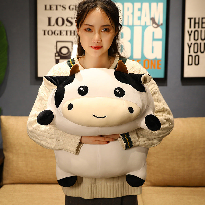Home Fashion Plush Cow Doll Easy To Deform