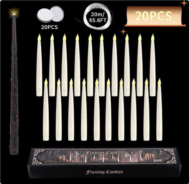 Halloween Floating LED Candles With Magic Wand