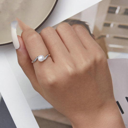 Classic Simple Zircon Geometric Ring