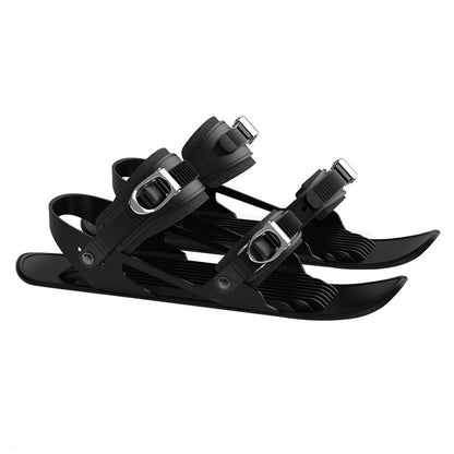 Mini Ski Skates Portable Short Skiboard Adjustable Skates Shoes For Snow