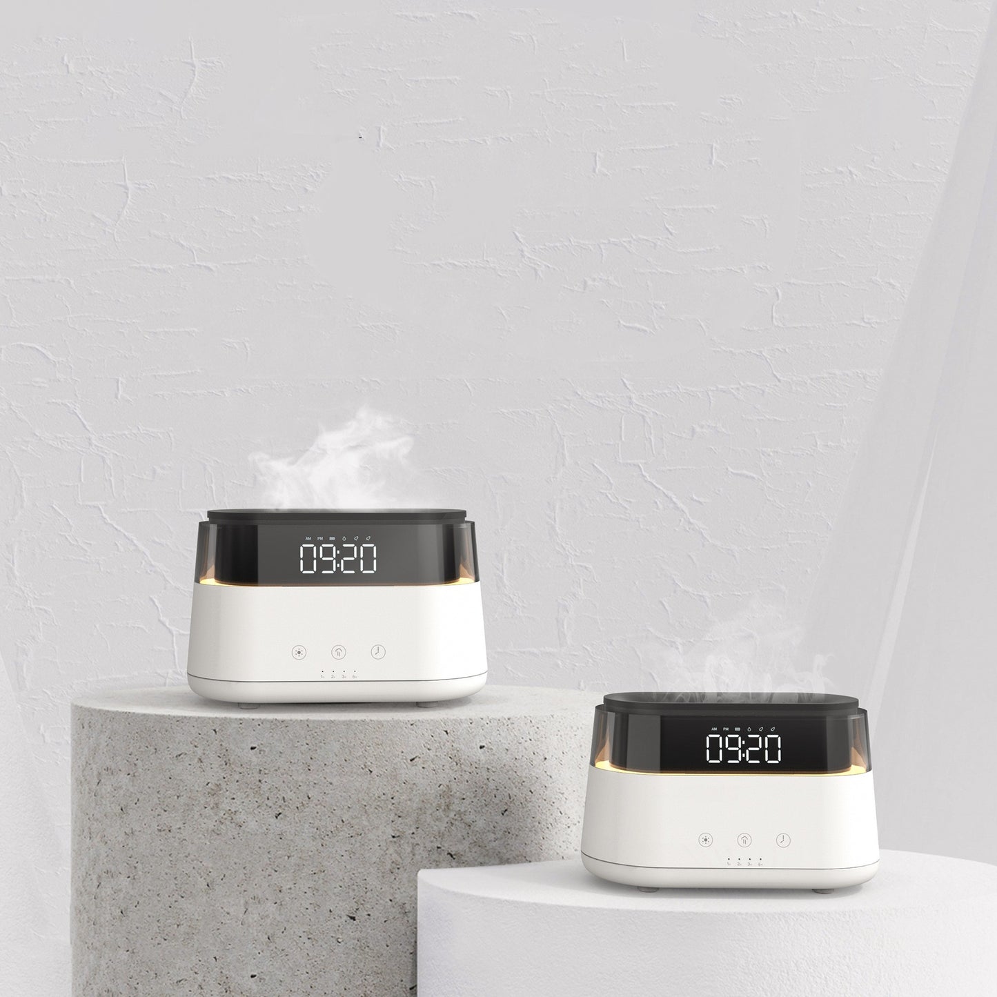 Humidificateur à flamme avec horloge chambre à coucher de la Machine de pulvérisation de parfum chronométrée intelligente pour un usage domestique