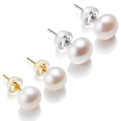 Boucles d'oreilles en perles d'eau douce naturelles True 925 Stirlingsley