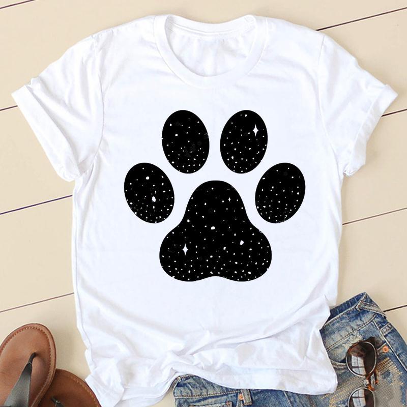 Horse Head Riding Simple Pattern Round Neck Printed White T-shirt