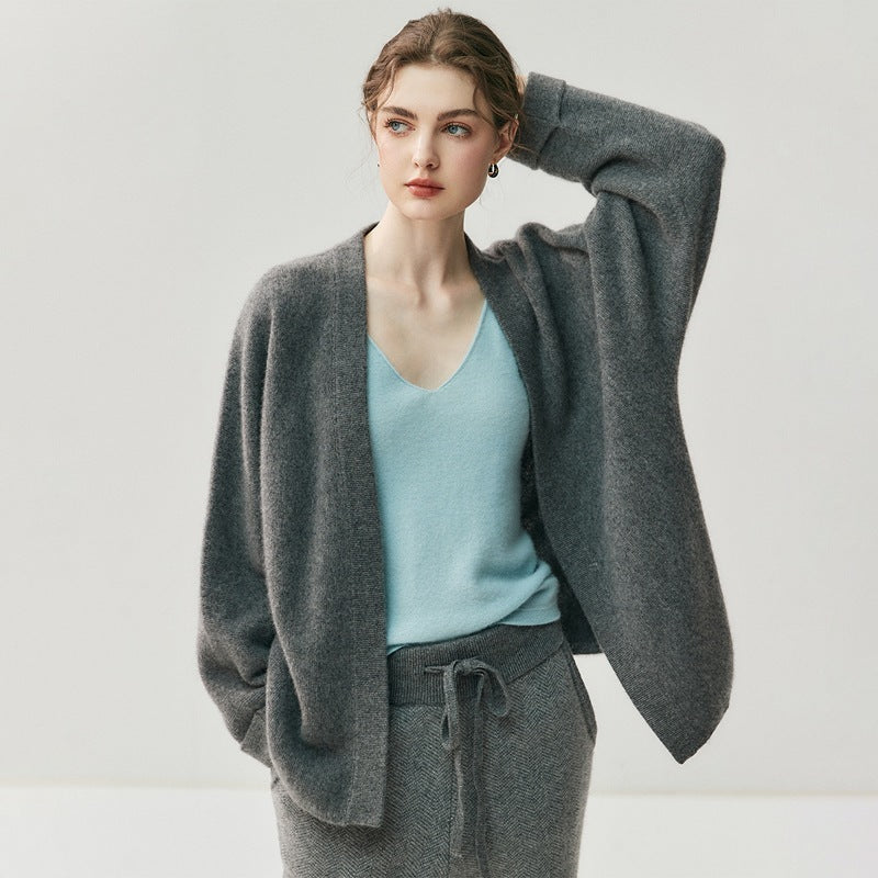 Soft Glutinous Skin-friendly Loose And Lazy Style Solid Color Women's Cashmere