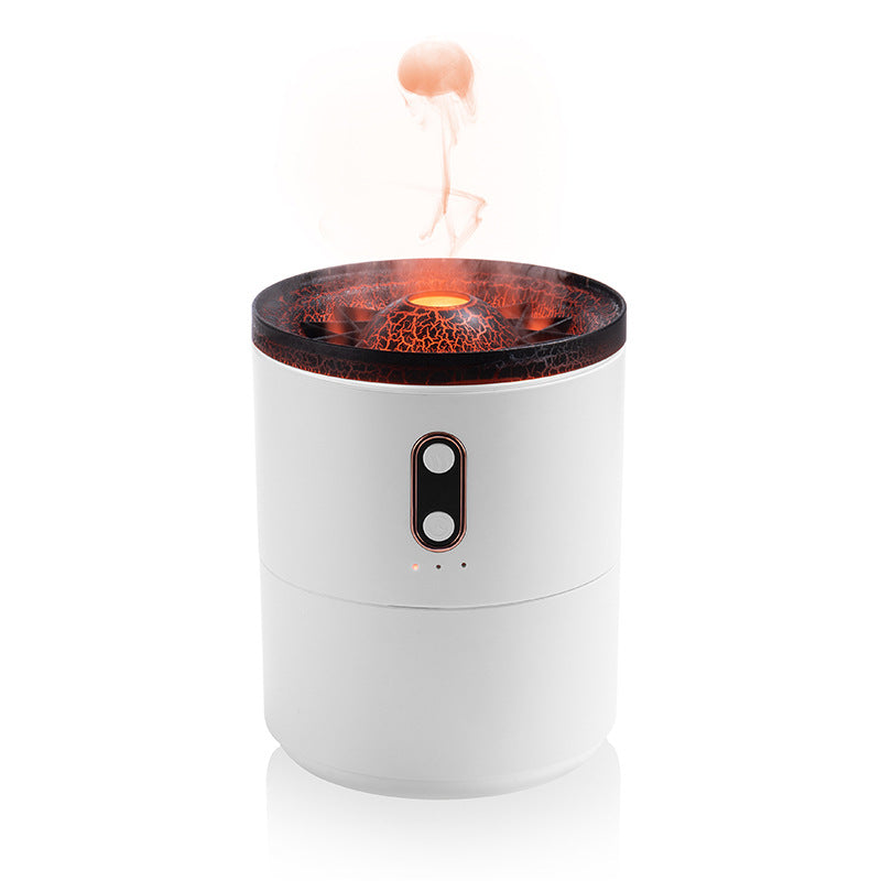Flamme volcanique arôme diffuseur d'huile essentielle USB Portable méduse humidificateur d'air veilleuse lampe humidificateur de parfum