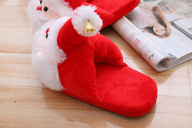 Papá Noel Zapatos de algodón Zapatillas Peluche Juguete Regalo Invierno