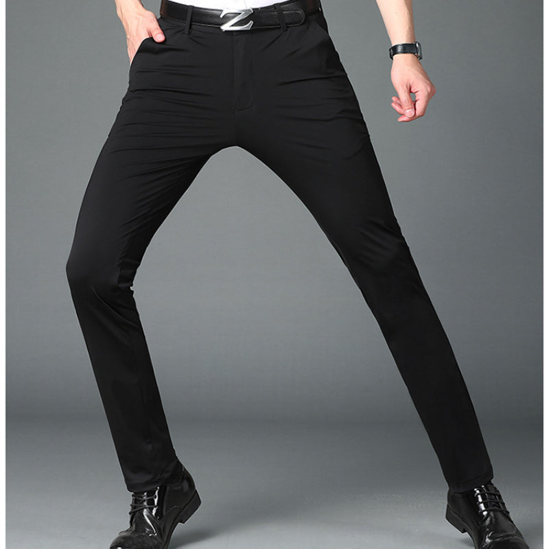 Pantalones Casuales De Moda Verano Seda De Hielo Hombres