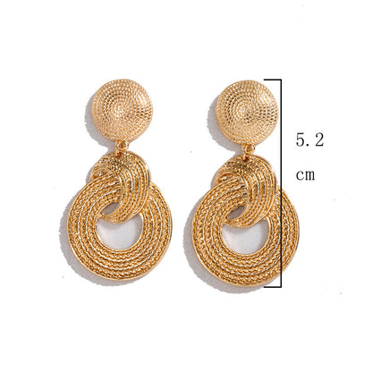 Boucles d'oreilles cercle atmosphère multi-cercles femme