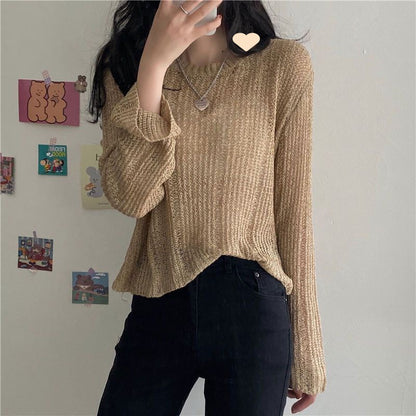 thin pullover, fashion long sleeve sweater