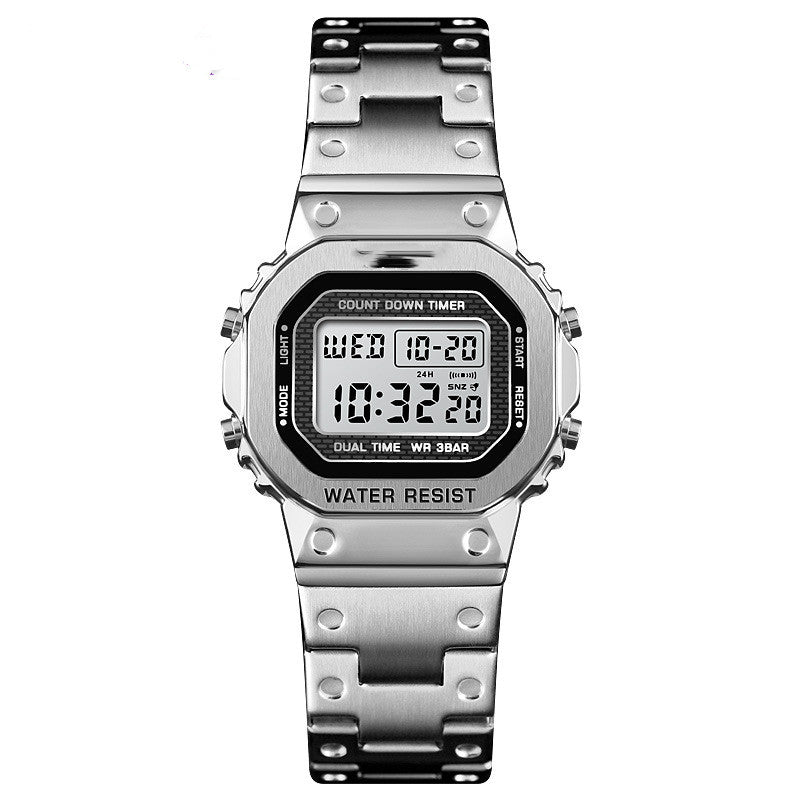 Montre électronique simple et étanche pour bracelets étudiants masculins et féminins