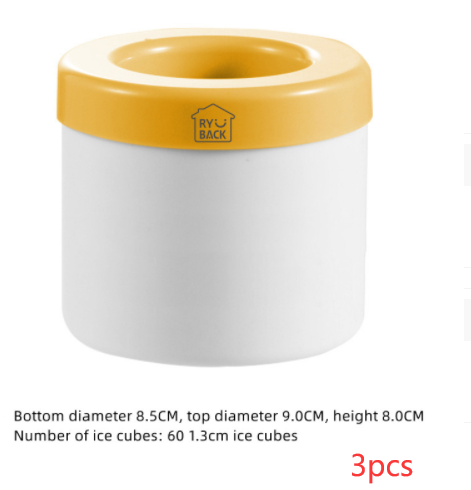 Moule à seau à glace portable 2 en 1 avec couvercle, outils de fabrication de cubes peu encombrants pour les articles de bar de fête de cuisine