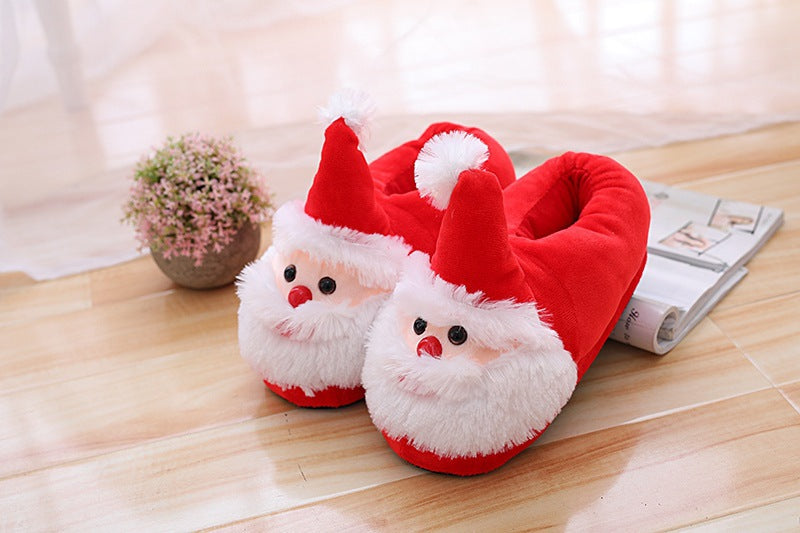 Papá Noel Zapatos de algodón Zapatillas Peluche Juguete Regalo Invierno