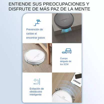 Robot Aspiradora Inteligente, Barredora Y Trapedor Robot