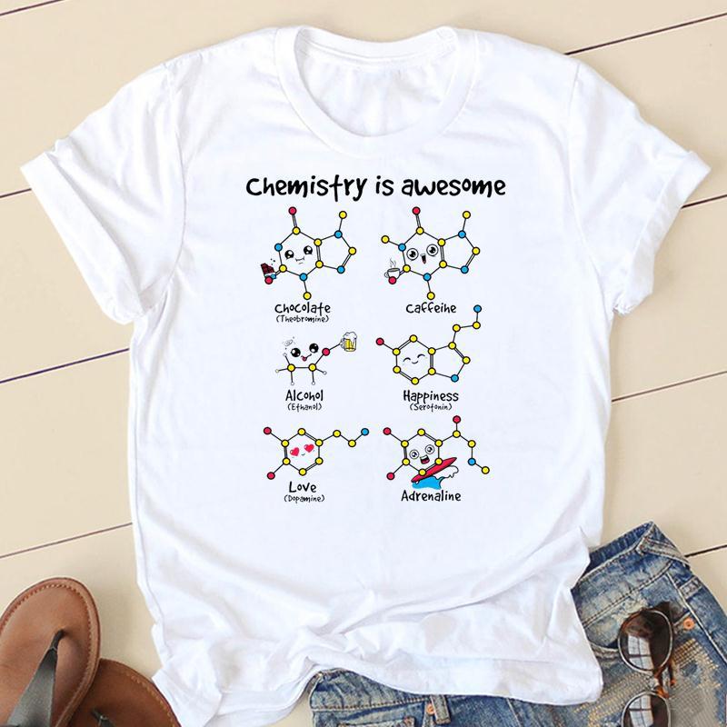 Horse Head Riding Simple Pattern Round Neck Printed White T-shirt