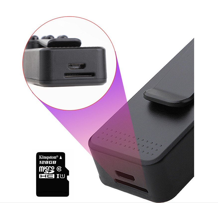 Caméra de vision nocturne portable HD 1080P avec clip arrière