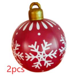 Bola de adorno navideño inflable para exteriores de Pvc 60CM