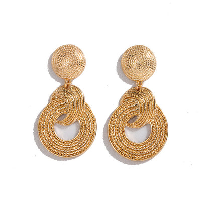 Boucles d'oreilles cercle atmosphère multi-cercles femme