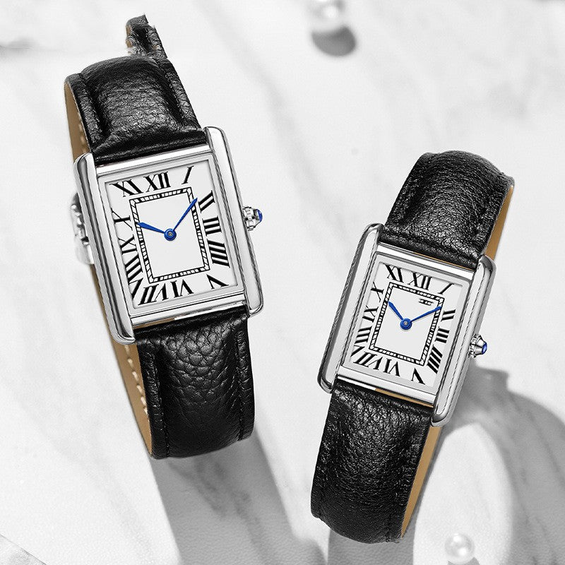 Correa de reloj de cuarzo con pareja de escala romana